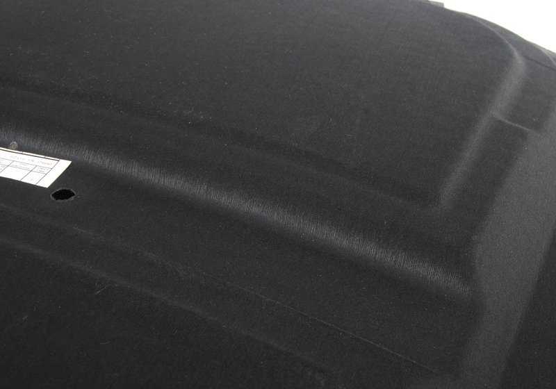 Aislante acústico capó delantero OEM 51487898125 para BMW E63 y E64 (645Ci, 650i, 635d). Mejora el aislamiento del motor. Original BMW.