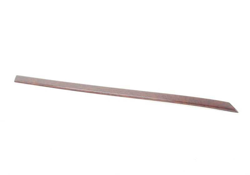 Moldura de madera puerta trasera izquierda OEM 51428159657 para BMW E39. Original BMW.