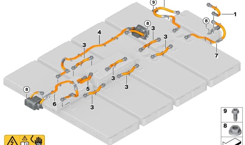 Conector de módulo para BMW G26E (OEM 61278844600). BMW original