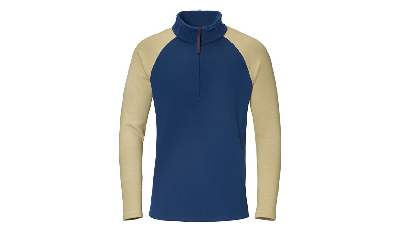 Jersey polar GS azul noche con detalles en camel talla XXXL OEM 76237109699 para BMW Motorrad. Original BMW Motorrad.