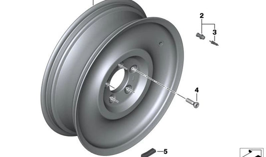 OEM wheel valve 36317693061 for BMW motorcycles R1200GS, R1250GS, F750GS, F900R... and more. Original BMW Motorrad.