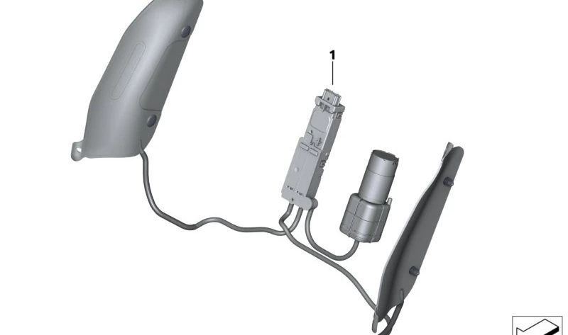 Lateral oem 52108747688 para BMW G80, G80N, G81, G81N, G82, G82N, G83, G83N, F90N. Peça original da BMW.