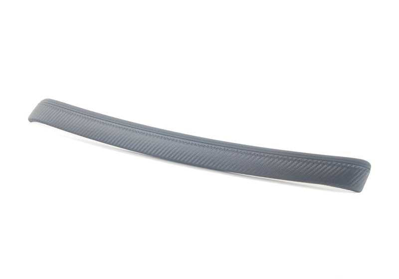 Moldura interior de cuero trasera derecha OEM 51438036690 para BMW E92, E92N, E93, E93N. Color negro carbón. Original BMW.