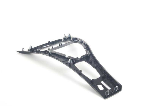 Embellecedor consola central negro OEM 51169170931 para BMW E90, E91, E92. Compatible con modelos 316d, 316i, 318d, 318i. Acabado negro diamante. Original BMW.