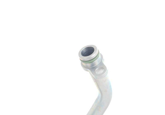 Tubería de retorno del radiador de aceite OEM 17222284078 para BMW E90, E90N, E92, E92N, E93, E93N. Original BMW.
