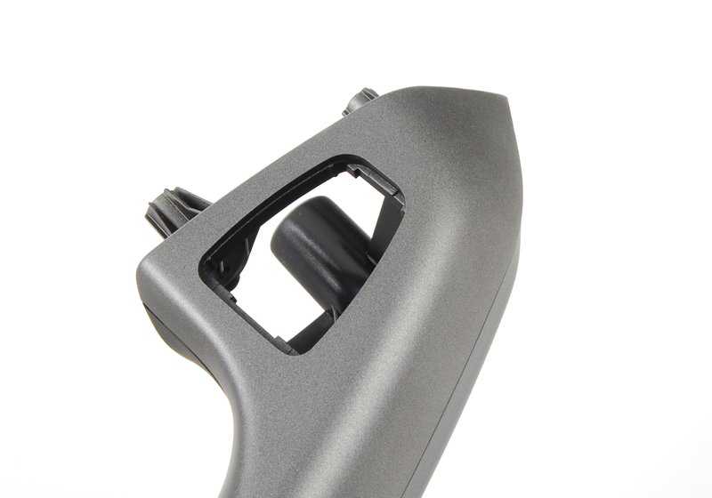 Reposabrazos delantero izquierdo titanio OEM 51417904355 para BMW E46. Original BMW.