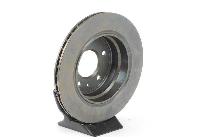 Disco de freno trasero ventilado OEM 34211162967 para BMW E32 740i, 740iL, 750i, 750iL. Original BMW.