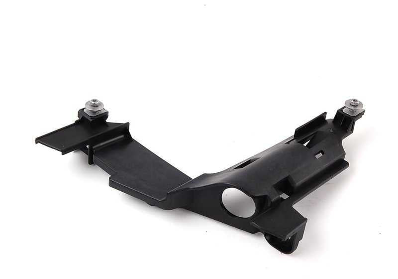 Soporte izquierdo de faro delantero OEM 63128380187 para BMW E46. Compatible con versiones de faros halógenos y de xenón. Original BMW.