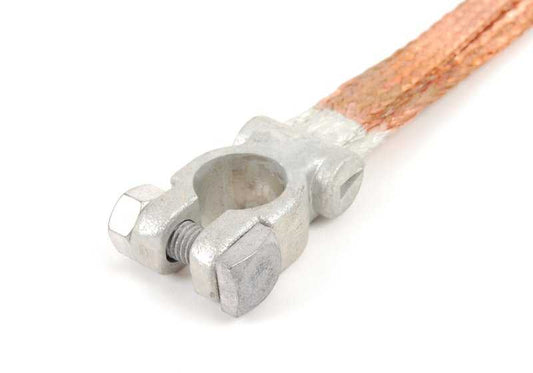 Cable de batería (borne negativo) OEM 61121350305 para BMW Serie 3 E21, Serie 5 E12, Serie 6 E24, y Serie 7 E23. Original BMW.