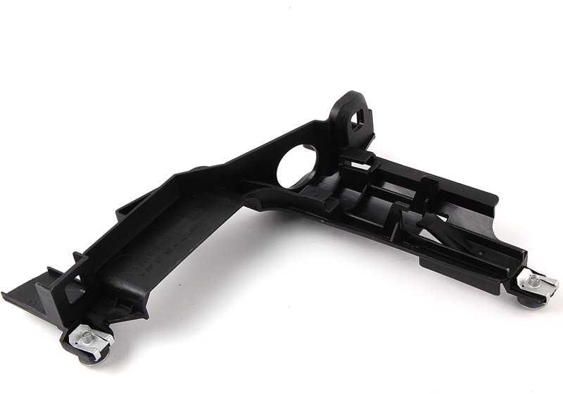 Soporte izquierdo de faro delantero OEM 63128380187 para BMW E46. Compatible con versiones de faros halógenos y de xenón. Original BMW.