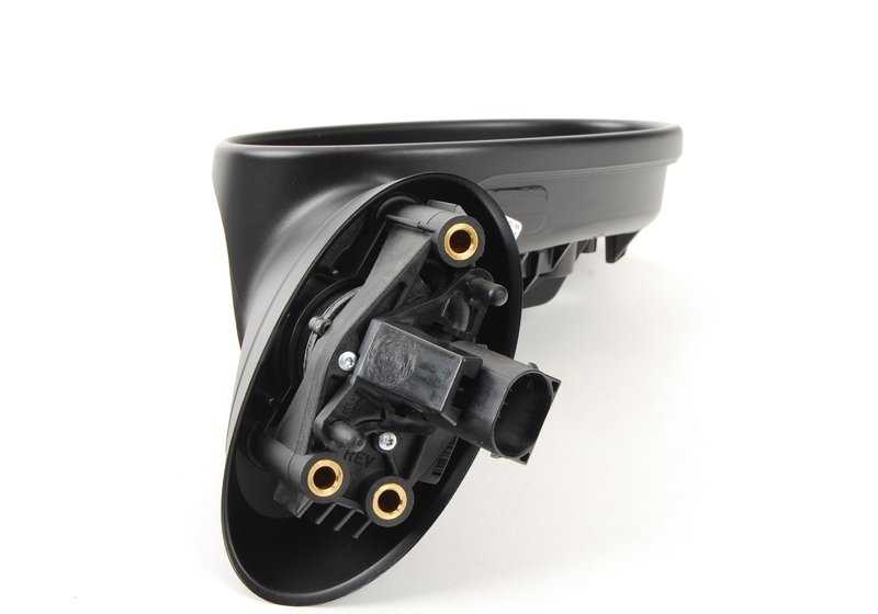 Retrovisor exterior derecho negro OEM 51167192474 para MINI R50, R52, R53. Original MINI.