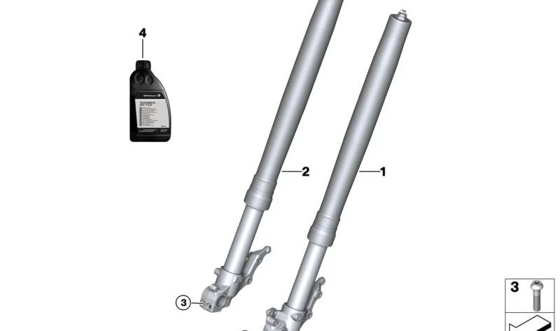 Tornillo ISA M8X35 OEM 07129907380 para motos BMW R1200GS, F850GS, S1000RR... y más. Original BMW Motorrad.