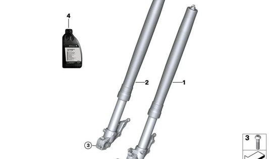 ISA M8X35 OEM screw 07129907380 for bmw R1200GS, F850GS, S1000RR ... and more. Original BMW Motorrad.