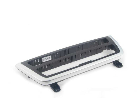 Embellecedor cromado para controles del aire acondicionado OEM 64119239261 para BMW F30, F31, F34, F35. Original BMW.