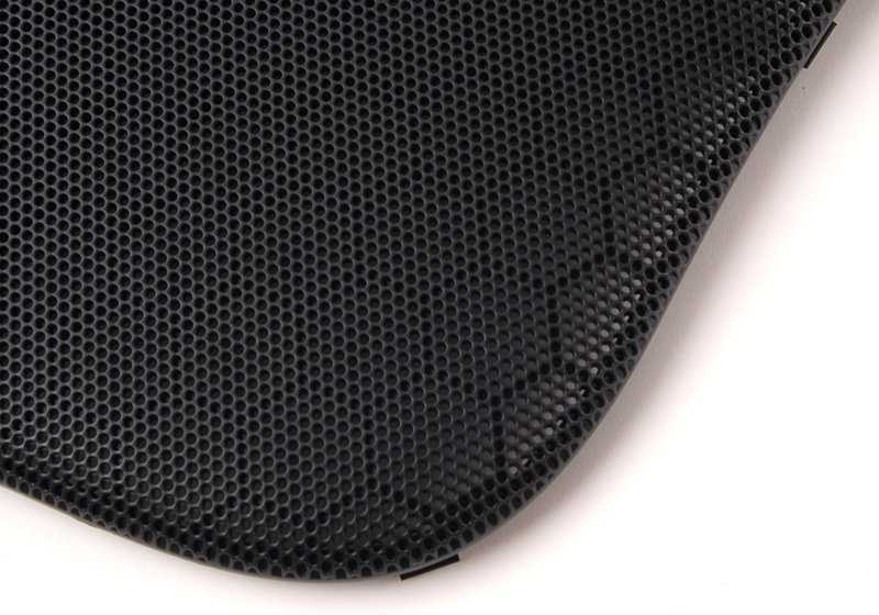Rejilla de altavoces derecha Panther Black OEM 51437034348 para MINI R50, R53. Original MINI.