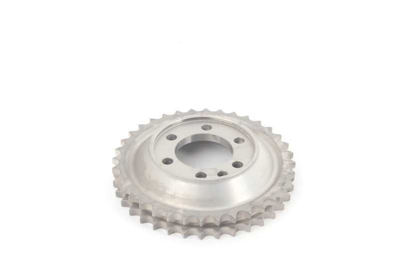 Piñón de escape de árbol de levas OEM 11311312535 para BMW E30. Repuesto original BMW.