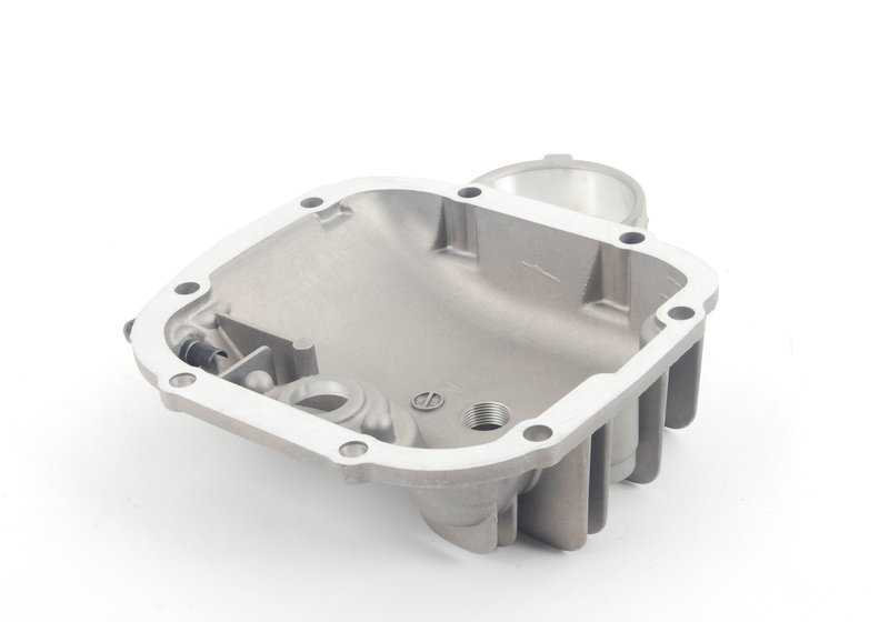 Tapa del diferencial trasero sin silentblock OEM 33111210431 para BMW E30. Original BMW.