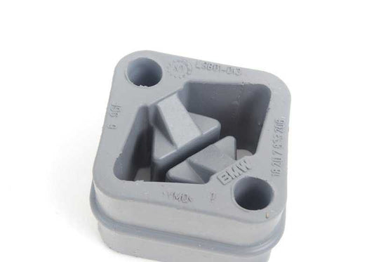 Soporte de goma trasero para escape OEM 18207833206 para BMW Serie 5 E60, E61 y Serie 6 E63, E64. Original BMW.