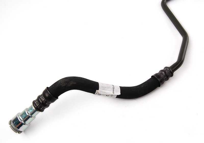 Tubería de retorno del radiador de aceite OEM 17227505948 para BMW E53 X5. Recambio original BMW.