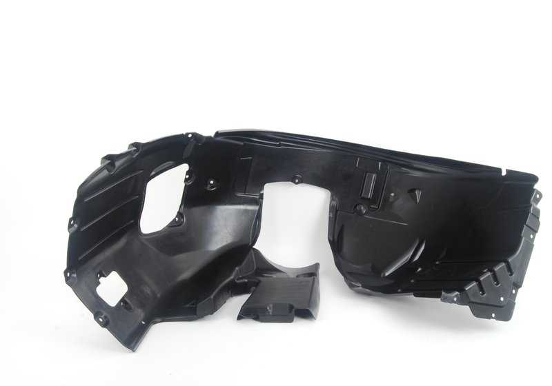 Cubierta interior paso de rueda delantera izquierda OEM 51717009715 para BMW E63, E63N, E64, E64N. Original BMW.
