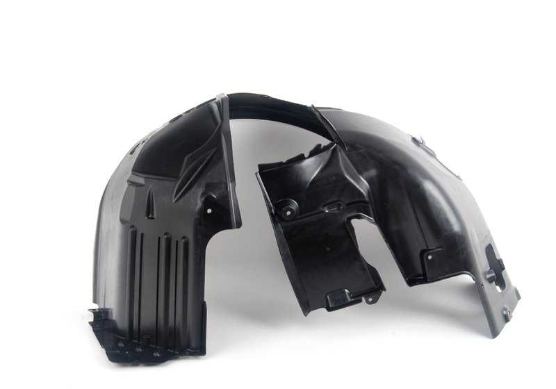 Cubierta interior paso de rueda delantera izquierda OEM 51717009715 para BMW E63, E63N, E64, E64N. Original BMW.