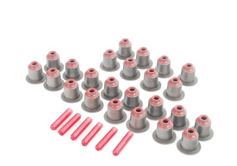 Kit reparación retenes válvulas OEM 11349071732 para BMW E46, E90, E91, E92, E93, E39, E60, E61, E63, E64, E38, E65, E66, E83, E53, E70, E71. Original BMW.
