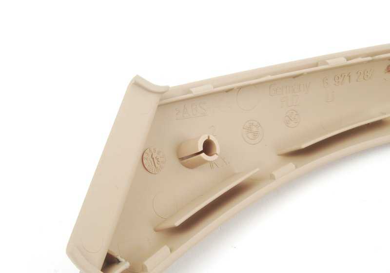 Embellecedor interior maneta puerta izquierda OEM 51416971293 para BMW E90, E91. Original BMW.