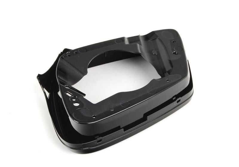Soporte derecho del retrovisor Shadow-Line OEM 51167266034 para BMW F07, F10, F11, F06, F12, F13, F01, F02, F04. Original BMW.