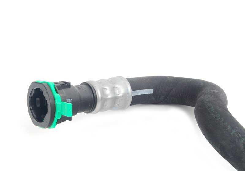 Tubería de retorno del radiador de aceite OEM 17227577642 para BMW E81, E82, E87, E88, E90, E91, E92, E93. Original BMW.