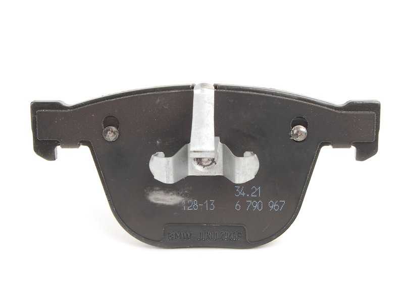 Asbestos-free brake pad set OEM 34216790966 for BMW F07, F01, F02, F04 (Compatible models: 7 Series, 5 Series Gran Turismo). Original BMW.