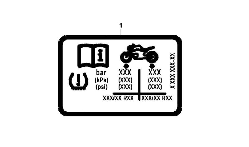 Ha etichettato "Pneumatic" OEM 71247924331 per BMW R Nine Motorcycles, R Nine Pure, R Nine Scrambler. BMW MOTORAD originale.