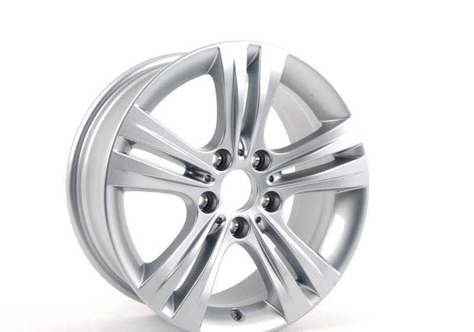 Llanta de aleación doble radio 392 17" OEM 36116796239 para BMW F30, F30N, F31, F31N, F35, F32, F33, F36. Acabado en plata reflex. Original BMW.