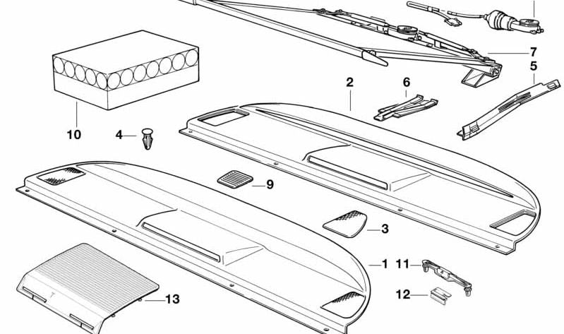 Soporte OEM 51461970669 para BMW E31 850Ci (modelos EG11, EG12, EG21, EG22). Compatible con vehículos fabricados entre 1989 y 1994. Original BMW.