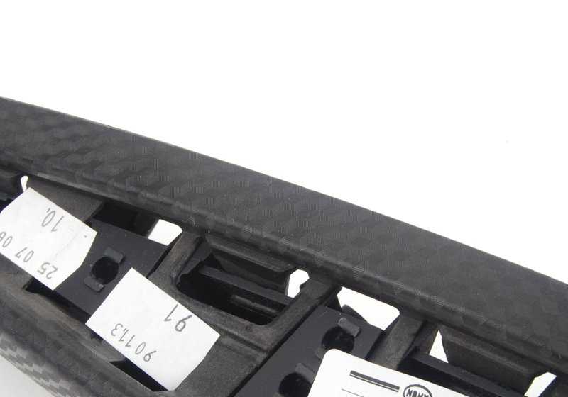Reposabrazos Alu Black Cube trasero izquierdo para BMW Serie 3 E46 (OEM 51437901799). Original BMW