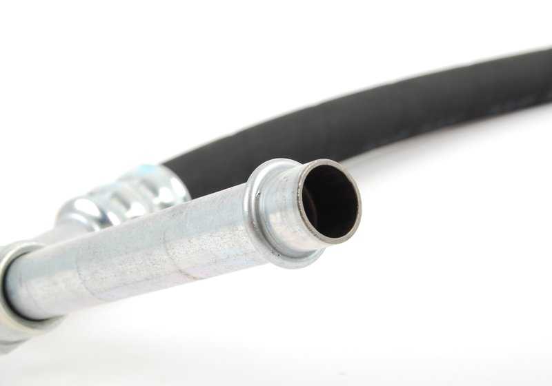 Tubo de retorno del radiador de aceite OEM 17211719194 para BMW E30. Original BMW.