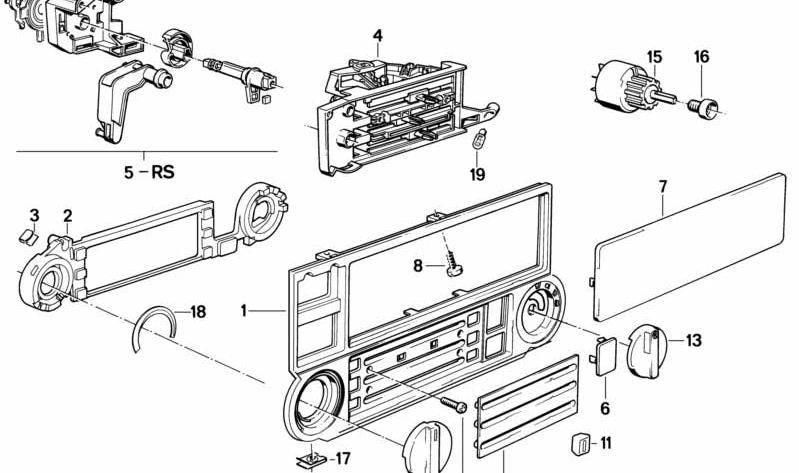 Pomo de control calefacción OEM 64111375508 para BMW E30 y Z1. Compatible con modelos 316i, 316, entre otros, con cambio manual o automático. Original BMW.