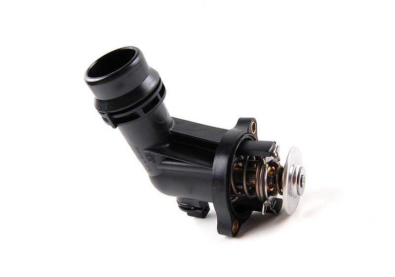 Thermostat with OEM housing 11531437085 for BMW E36, E46 and Z3. Compatible with M43 engines. Original BMW spare.