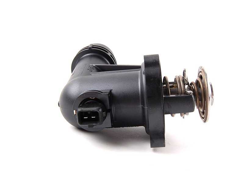 Thermostat with OEM housing 11531437085 for BMW E36, E46 and Z3. Compatible with M43 engines. Original BMW spare.
