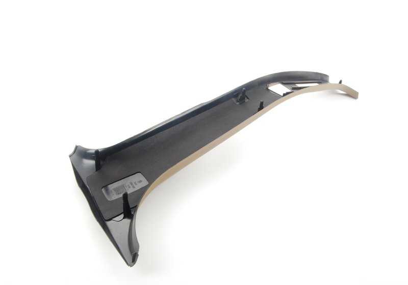 Tapa interior pilar central derecho beige OEM 51438173504 para BMW Serie 3 E36. Pieza original BMW.