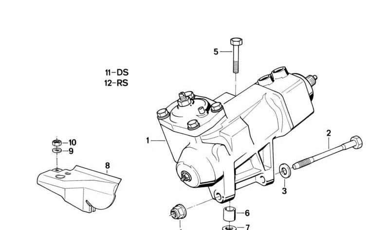 Protector térmico OEM 32411134590 para BMW E32, E31. Pieza original BMW.