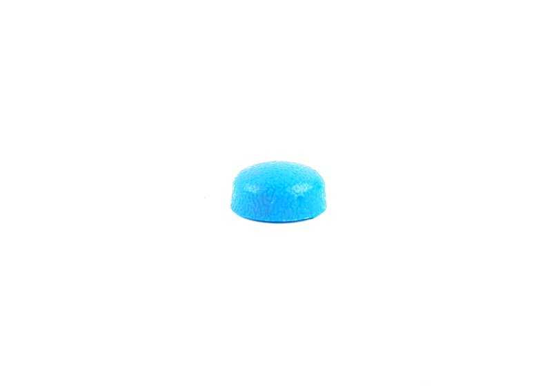 Tapa embellecedora azul EUROPABLAU OEM 51187060798 para BMW E81, E82, E87, E88, E90, E91, E92, E93, E60, E61, F10, E63, E64, Z4 E89. Original BMW.