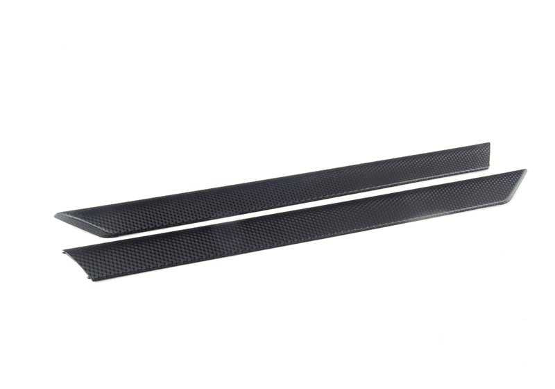 Juego molduras interiores aluminio "Black Cube" OEM 51417830180 para BMW E46. Recambio original BMW.