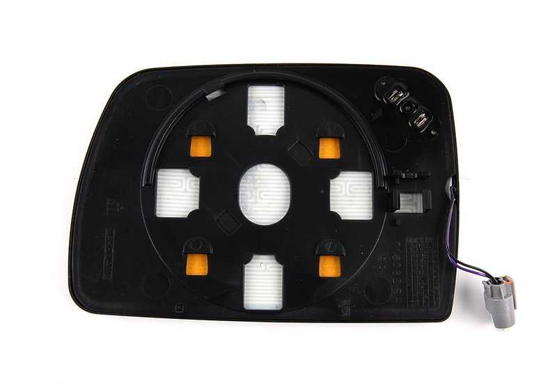 Cristal retrovisor calefactable derecho convexo OEM 51168247770 para BMW X5 E53. Repuesto original BMW.