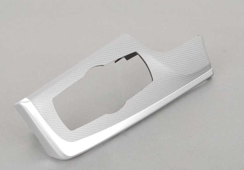 Embellecedor salpicadero aluminio Hexagon OEM 51458050167 para BMW F10, F11. Original BMW.