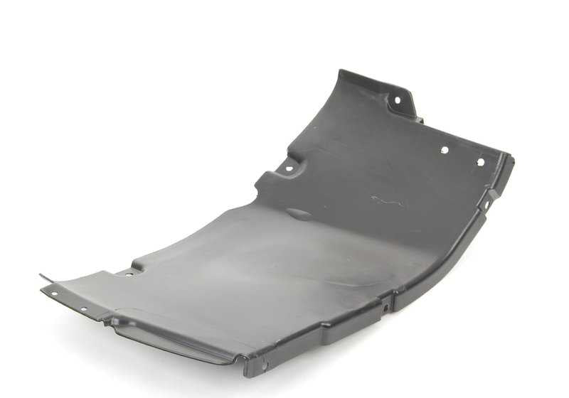 Protector interior paso de rueda delantero derecho OEM 51717136684 para BMW E65, E66. Original BMW.