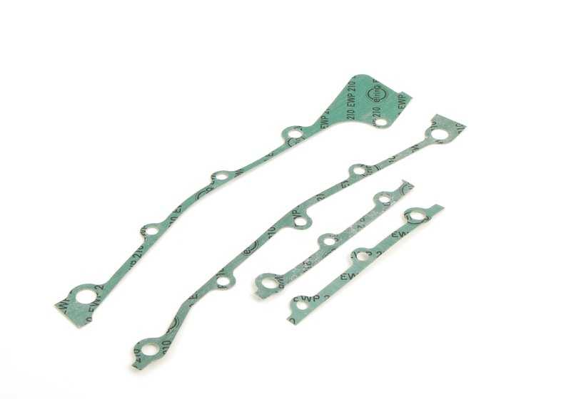Juego de juntas tapa cierre motor sin amianto OEM 11141735047 para BMW E12, E28, E23, E24, E32, E34. Original BMW.