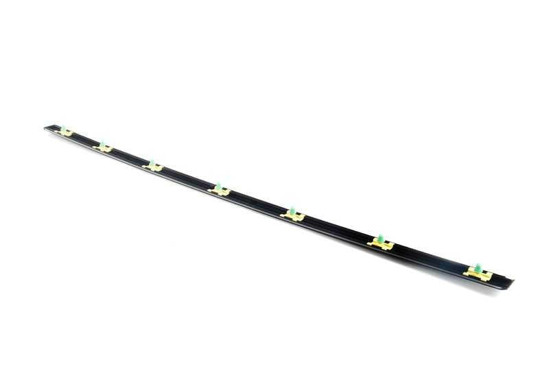 Moldura cromada puerta delantera derecha OEM 51138125350 para BMW E38. Repuesto original BMW.