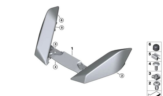 Parada OEM 46637726130 para motocicletas BMW M 1000 R, R 1200 RS, R 1300 GS, S 1000 RR... e muito mais. Originais BMW Motorrad.