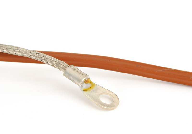 Cable de batería negativo para BMW E12, E24, E23 (OEM 12421286746). Original BMW