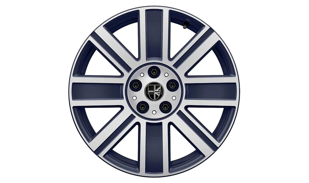 Llanta de aleación ligera negra Enigmatic 18" OEM 36116888078 para MINI F56, F55, Cabrio F57... y más. Original MINI.